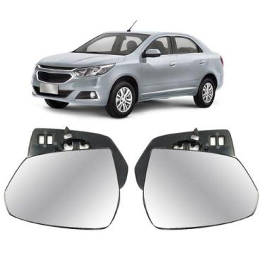 Imagem de Par Lente Retrovisor GM Cobalt Todos Dir / Esq - Evo-X Retrovisor
