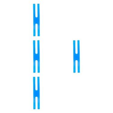 Imagem de Ｂｅｓｇａ 4x Bandas de borracha de silicone, tiras elásticas, faixas de embalagem, faixas de embrulho para pratos de, para caixa de jogos, livros ao, Azul