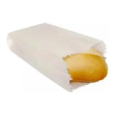 Imagem de Saco de papel kraft branco 5 kg p/ pao salgados c/ 500 un - E A COSTA 