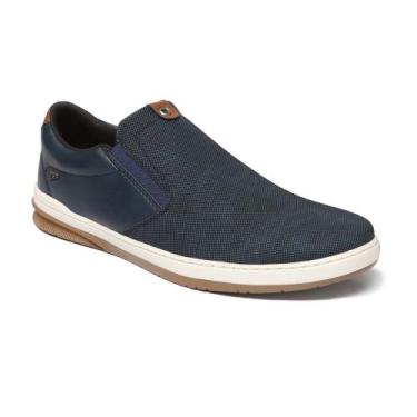 Imagem de Sapatênis Tênis Slip-On Masculino Bardone Calce Fácil, Marinho, 39