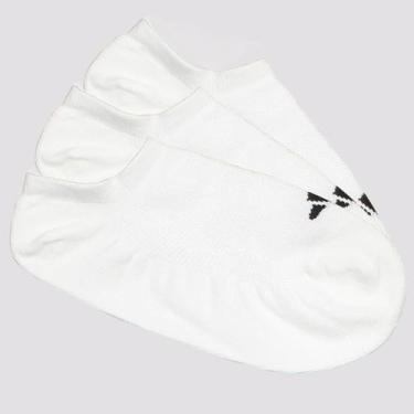 Imagem de Kit Meia Adidas No Show 3 Pares Branca, M