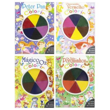 Imagem de Livro Infantil Dedinhos Em Ação Clássicos Para Pintar C/Dedo - BrasiLe