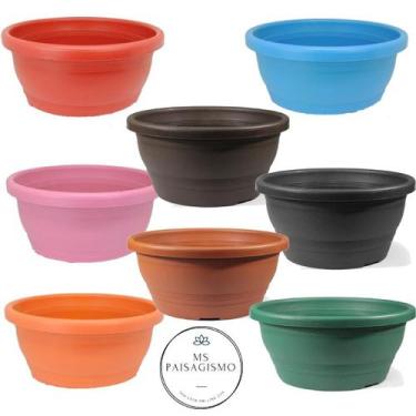 Imagem de 20 Vasos Cuias 23 Funda E Alta De 3,7 L Rosa Do Deserto - MSPAISAGISMO