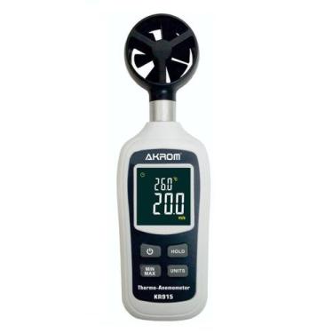Imagem de Termo Anemômetro Digital com Visor Colorido - KR915 - Akrom, 2 anos, K
