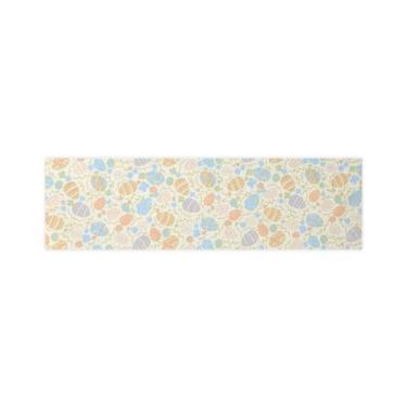 Imagem de Trilho Caminho de Mesa Páscoa Coelho Colorido - MUMUDECOR, OVOS LARANJ