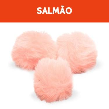 Imagem de Pompom - Pelúcia 70 Mm - 30 Unidades - Salmão - Nº: 147 - Nybc