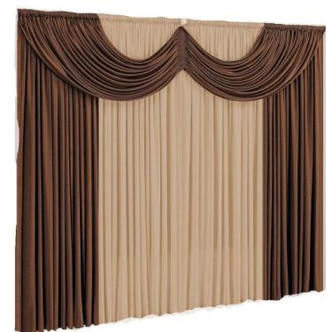 Imagem de Cortina Paris 2 metros Tecido Malha Gel Para Varão Simples - Love Baby