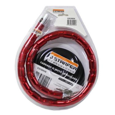 Imagem de Cadeado Articulado Starfer Trava Moto 1 m x 24 m Chave Reta - Proposto
