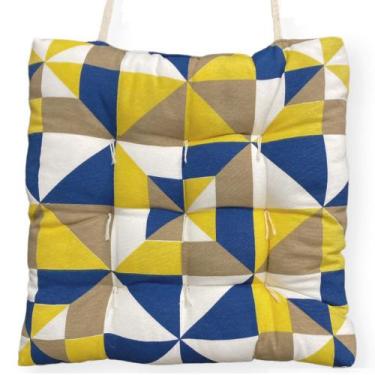 Imagem de Almofada Para Cadeira Futton Wendy 40x40cm Geométrico - FASTLAR