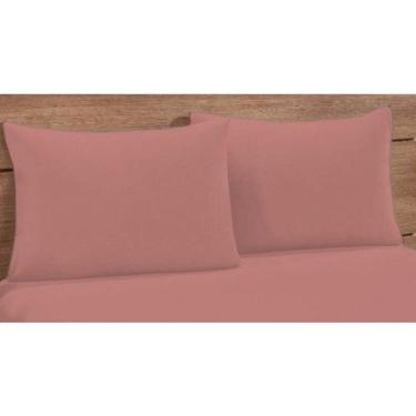 Imagem de Kit 2 Fronhas Simples com Bainha 70cmx50cm Percal 200 Fios 100% Algodã