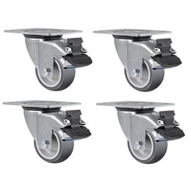 Imagem de Rodízio GL 312 BP Com Freio - 4 Peças - Schioppa 1.01.312.0002.0004