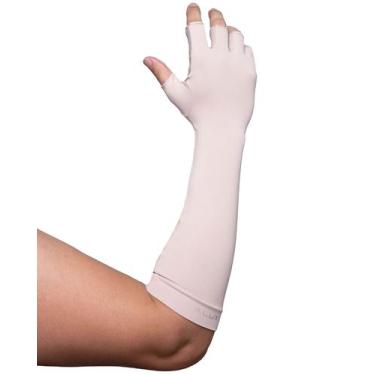 Imagem de Luva Longa com Proteção Solar Alux - Cor Nude  -Tamanho G
