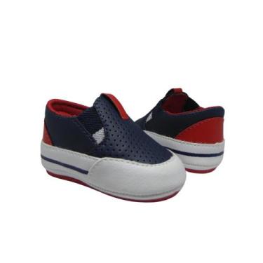 Imagem de Sapatinho de Bebe Tenis Iate Masculino Infantil Menino RN Maninhos Bab