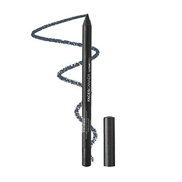 Imagem de FACESCANADA Lápis de olho Longwear Faces Canada, 5 tons de cores brilhantes, à prova de manchas, à prova d'água, cor intensa, cor lisa de um traço, feito na Alemanha, aprovado pelo Peta, preto