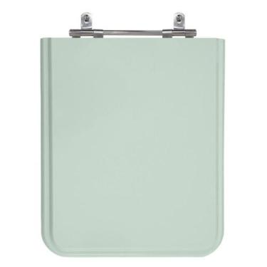 Imagem de Assento Sanitário Square Verde Água Tampa Para Vaso Incepa - Sicmol