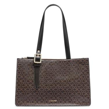 Imagem de Calvin Klein Bolsa Organizacional Havana Novelty, Patente marrom/cáqui/preta, One Size