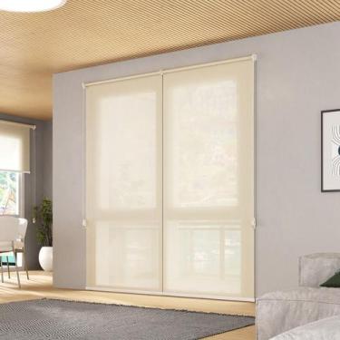 Imagem de Persiana rolô tela solar 3% 1,80 x 1,30 - Cores - CRISDAN, Bege