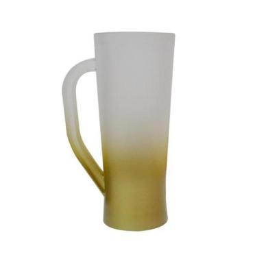 Imagem de Caneca de Chopp Acrilico degradê Slim dourado - 430ml - Sil
