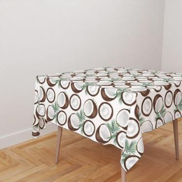 Imagem de Toalha De Mesa Quadrada 4 Lugares Tecido Oxford Coco TL116 - 140x140cm