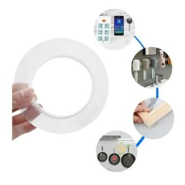 Imagem de Fita Smart Magica Adesiva Dupla Face Quadro 3 Metros Auto Colante Cola