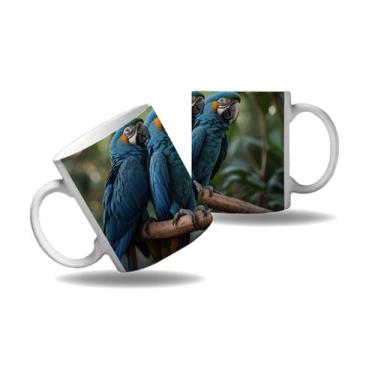Imagem de Caneca Presente Aves Coloridas Araras Cores Zoo Pássaros 4 - Enjoy Sho