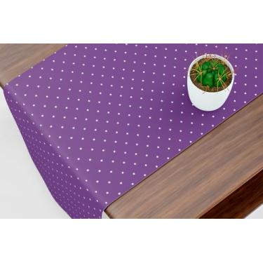 Imagem de Caminho De Mesa Trilho Mini Poá Roxo - Fabrika de Festa