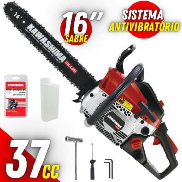 Imagem de Motosserra Robusto Kawashima KCS380P À Gasolina 37,2cc 2 Tempos Com Co