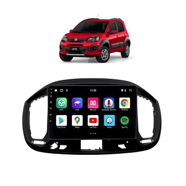 Imagem de Kit Multimídia Uno 2015 / 2021 Android 9 Pol 2/32Gb Carplay Gps WiFi Rádio Bt - Vision 8990CP