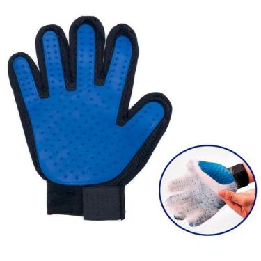 Imagem de Luva Pet Remove Pelo Cachorro Gato Escova Magnética - PRATICO