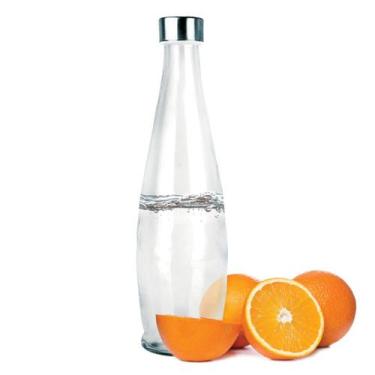 Imagem de Garrafa Transparente com Tampa Inox Acqua 1Litro Linha Vidro - Tuut - 