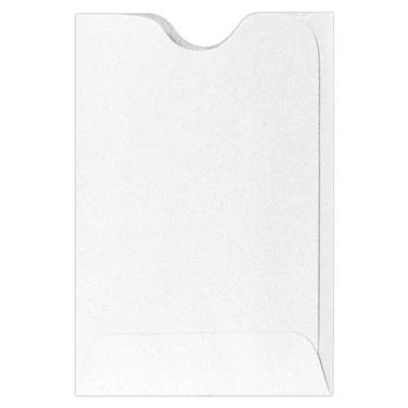 Imagem de LUXPaper Porta-cartões de crédito - Envelopes pequenos de extremidade aberta para cartões de presente, cartões de visita, IDs - 36,7 kg. Cristal metálico, tamanho: 6 x 8 cm, pacote com 50 - 1801-30-50
