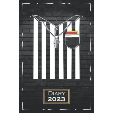 Imagem de 2023 Diary: Referee, Soccer | A5 (6x9) | One Week on a Double Page | From Monday to Sunday | Weekly Planner | Motif | qb2