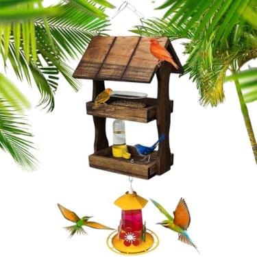 Imagem de Comedouro Tratador Bebedouro Passaros Livres Beija Flores Comedouro