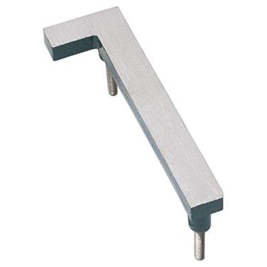 Imagem de Montague Metal Products MHN-08-F-HG2-1 números de casa de endereços flutuantes modernos de alumínio escovado sólido, 8", revestido em pó de níquel acetinado verde dois tons