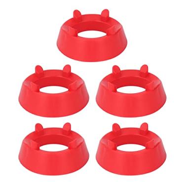 Imagem de Suporte para Bolas, 5 Peças Redondas, Bolas de Plástico de Boa Aparência (Vermelho)