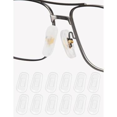Imagem de Betterun 6 pares de protetores de nariz para óculos, almofada de nariz de silicone para substituição para óculos de sol, transparente