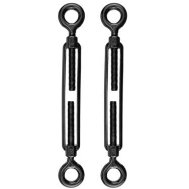 Imagem de Antrader Esticador M10 Olho e Olho, 2 peças M10 304 Aço Inoxidável Olho a Olho Esticador Corda de Arame Resistente Tensores Resistentes para Kit de Ferragens de Corda de Arame de Corrimão de Cabo,