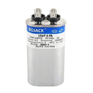 Imagem de BOJACK 10 Uf ± 6% 10 Mfd 370V/440V Cbb65 Capacitor de Partida Oval para Motor Ac Ou Partida de Ventilador e Ar Condicionado de Bomba Fria Ou de Calor