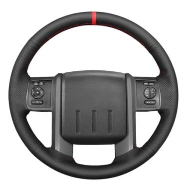 Imagem de MEWANT Capa de volante com costura DIY Ford F-250 F-350 para Ford F-250 F-350 2008-2016 Acessórios de volante para Ford F-250 F-350