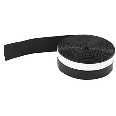 Imagem de 5m Tempo Autoadesivo St 25mm, Tira de Isolamento Acústico da Vitória da Porta, Rolha de Rascunho Doméstico para e Portas (Preto)