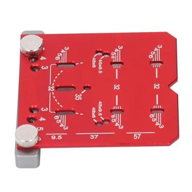 Imagem de Ferramenta de Gabaritos de Hardware de Gabinete Ajustável, Modelo de Broca de 35 Mm para Instalação de Móveis, Régua Localizadora de Dobradiça Com Gabarito de Perfuração de Pino