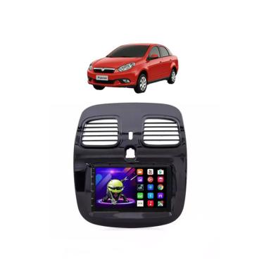 Imagem de Kit Multimídia Grand Siena Mold Grafite 2012 / 2020 Android 7 Pol Carplay 2/32GB - 701K FirstOption