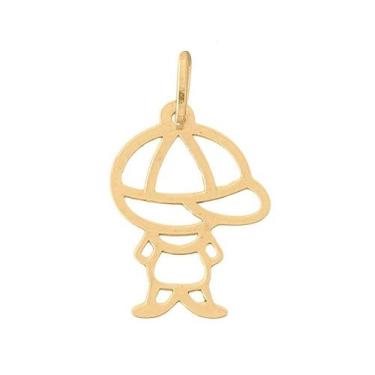 Imagem de Pingente Filho Menino De Ouro 18k 750 - DR Joias