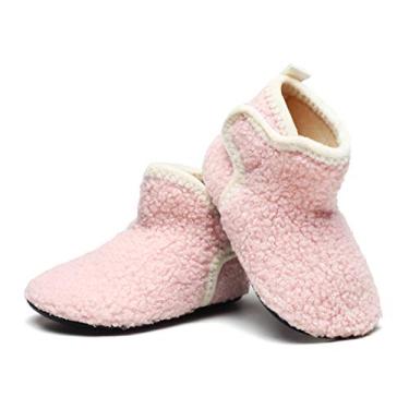Imagem de Pantufas infantis WoomuZon para casa e crianças, leves, para meninos e meninas, 2065pink, 14-14.5 Little Kid
