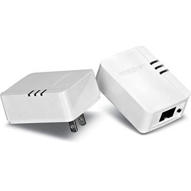 Imagem de TRENDnet Kit de iniciante com adaptador de rede Powerline AV200, até 200 Mbps sobre linhas elétricas existentes, TPL-308E2K