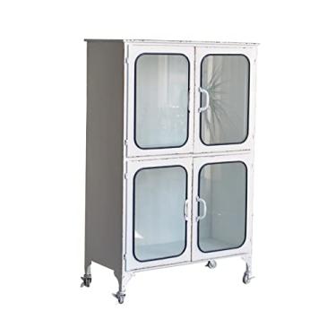 Imagem de LICONG-2020 Armário de mesa aparador moderno estilo industrial ferro vintage armário de TV armário baixo montado armário aparador armário corredor armário armário