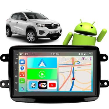 Imagem de Kit Multimidia Android 7 polegadas Kwid 2017 a 2022 CarPlay Waze Wifi 