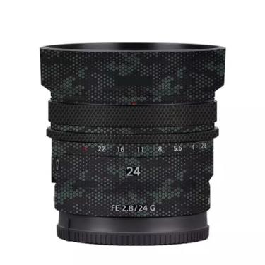 Imagem de Película protetora para lente de câmera para Sony FE 24 mm F2.8 G Protetor corporal Decalque Skin FE 2,8/24 G 24 2,8 (verde (Mamba)