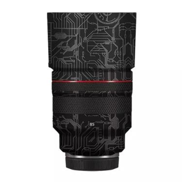 Imagem de Película protetora premium para lentes de câmera 85 1.2 Película protetora de vinil para Canon RF 85 mm F1.2 L USM (titânio de circuito)