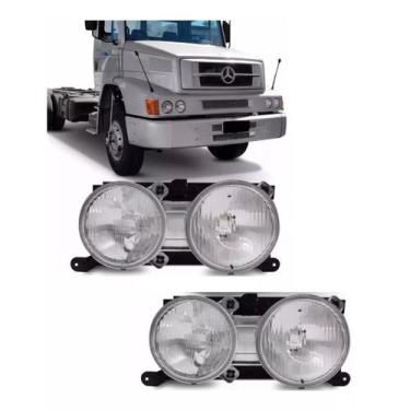 Imagem de Par Farol Caminhão Mb 1218 1418 1620 Ano 95 96 97 98 99 - Store Auto